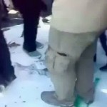 Nov. 4, 2009 - Tehran residents showed their hatred and anger against the regime in its entirety by bringing down picture of the regime&rsquo;s Supreme Leader Ali Khamenei, kicking and walking it.  