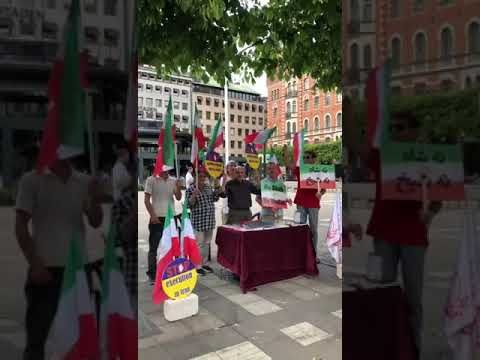 Stockholm—June 16, 2023:MEK Supporters Held a Rally &amp; Book Exhibition to Support the Iran Revolution