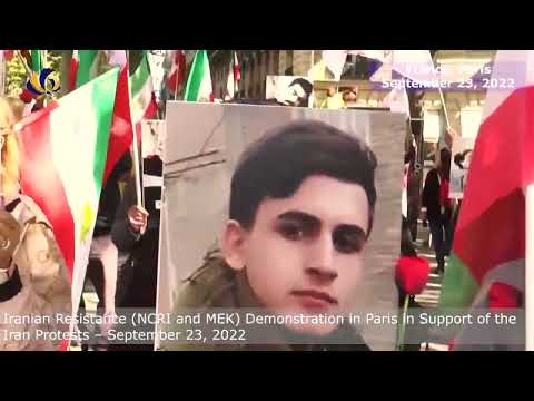 Iranian Resistance Demonstration in Paris in Support of the Iran Protests – September 23, 2022