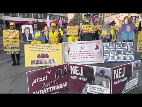 Gothenburg: Rally Against Executions in Iran, Marking 85th Week of &quot;No to Execution Tuesdays&quot; - 1