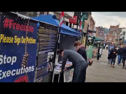 Winchester Exhibition Condemns Iran Executions &amp; Urges Release of Political Prisoners–Sept 27, 2025