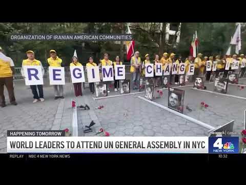 NBC-4 New York Coverage of Iranian Americans Candlelight Vigil and Rally, September 21, 2025