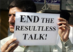Demonstrators in Iran