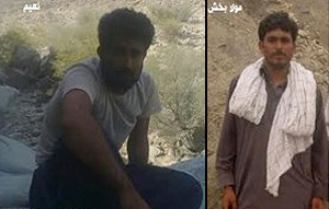 Left: Naeem Abbas-Zehi. Right: Mola-Bakhsh Abbas-Zehi