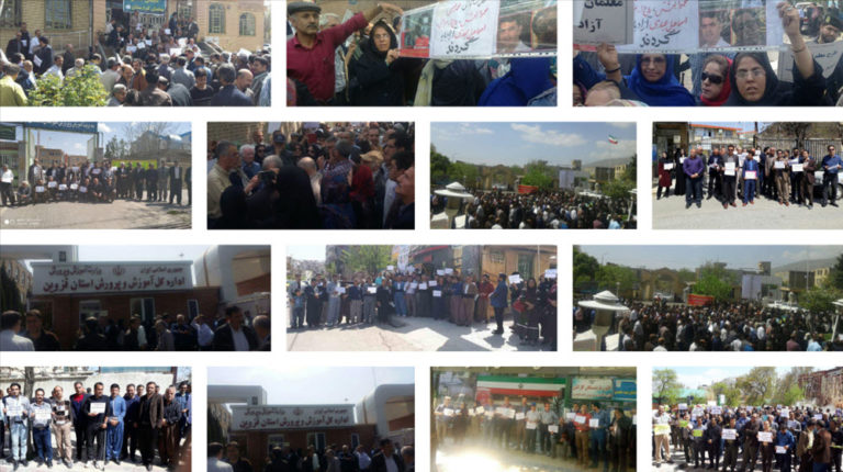 Iran Regime Attacks Teachers' Peaceful Protest in Tehran