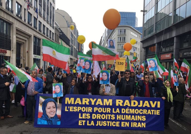 Free Iran march in Brussels