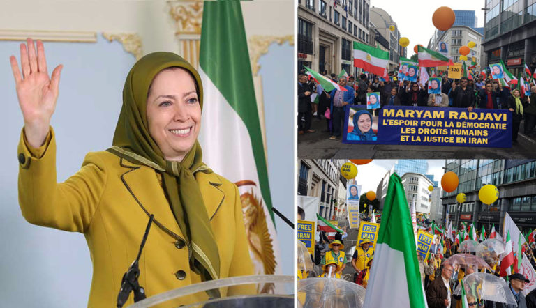 In Major Brussels Protest Maryam Rajavi Urges EU to Impose Sanctions on Iran's Regime