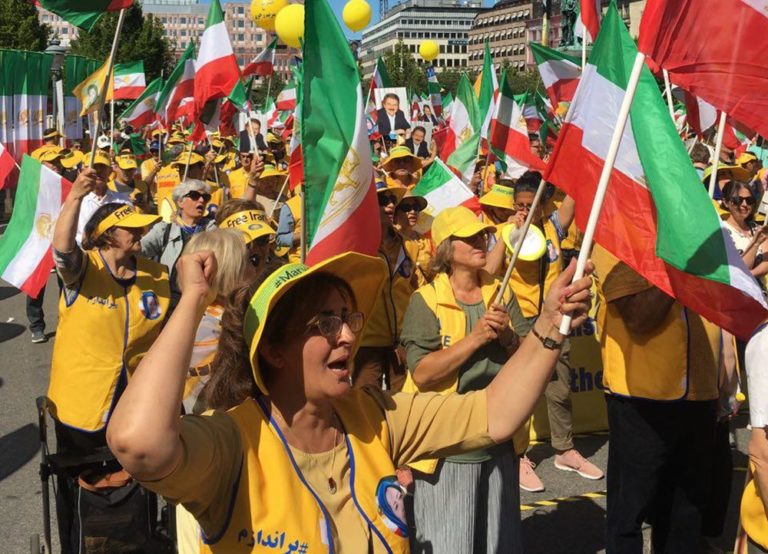 Thousands of MEK supporters in Sweden urge EU to cut ties with Iran’s regime