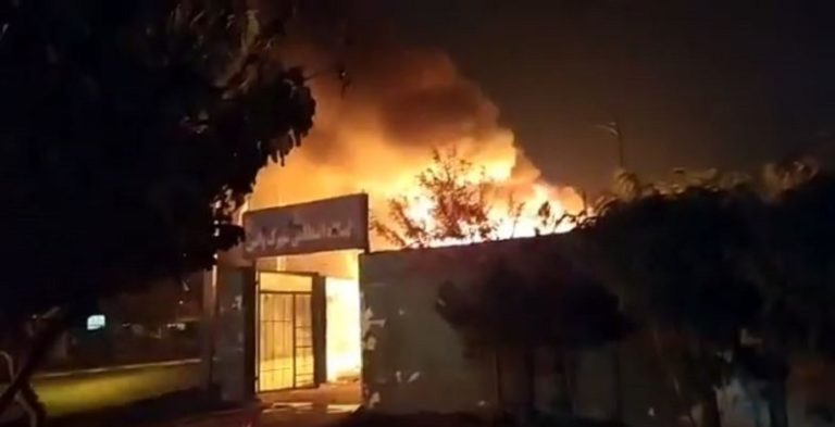 Protesters torched centers of repression and plunder, including Bassij bases and government-controlled banks in many cities-November 16, 2019