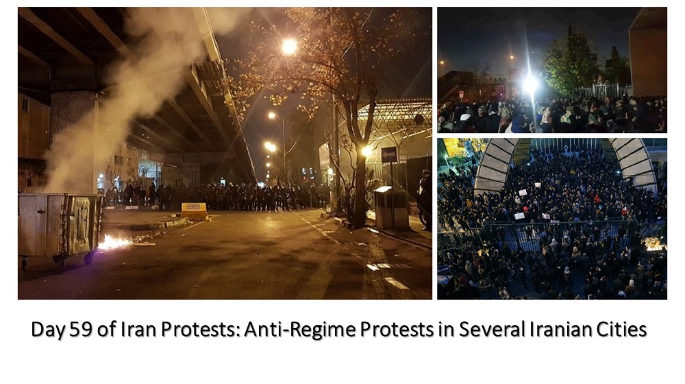 Iran Protests, January 2020: Anti-Regime Protests in Tehran and Several Iranian Cities Day 59 of Iran Protests: Anti-Regime Protests in Several Iranian Cities