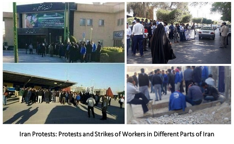 Protests and Strikes of Workers in Different Parts of Iran Continue. Iran Protests: Protests and Strikes of Workers in Different Parts of Iran
