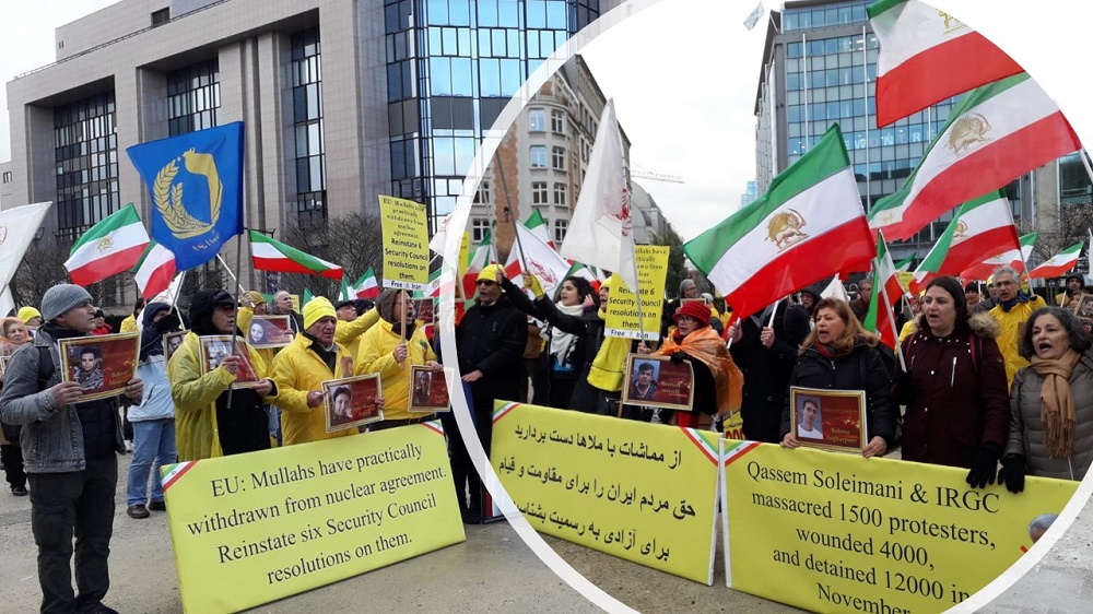 Iranians, supporters of the PMOI-MEK and the NCRI, on Friday held a protest rally in Brussels, Belgium, near the EU headquarters Simultaneous With EU Council’s Session, NCRI and MEK Supporters Rally in Belgium for a Free Iran