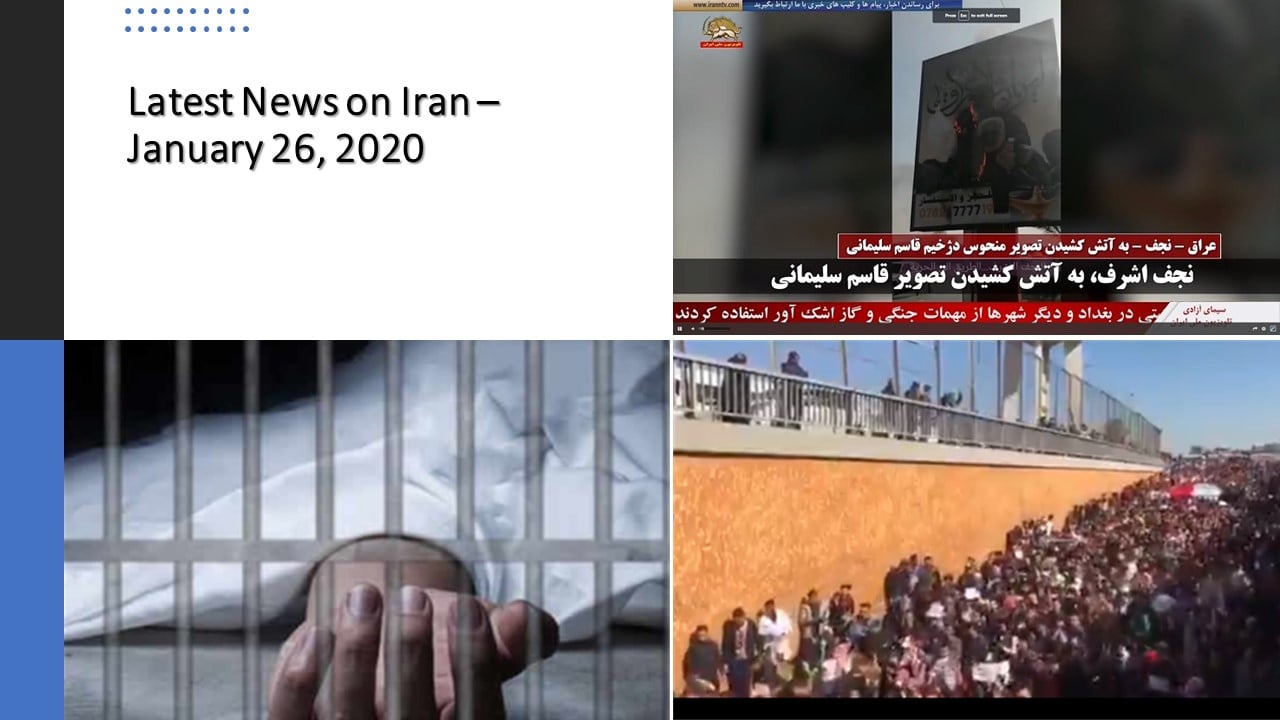 Latest News on Iran – January 26, 2020