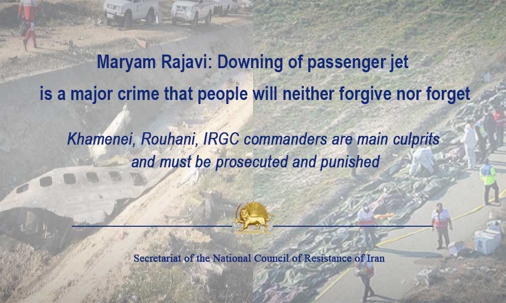 Maryam Rajavi: Downing of Passenger Jet Is a Major Crime That People Will Neither Forgive nor Forget.