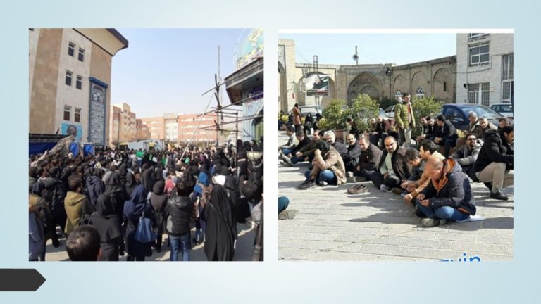 reports from Iran obtained by the MEK, confirm there have been several protests in Iran by different society sectors.