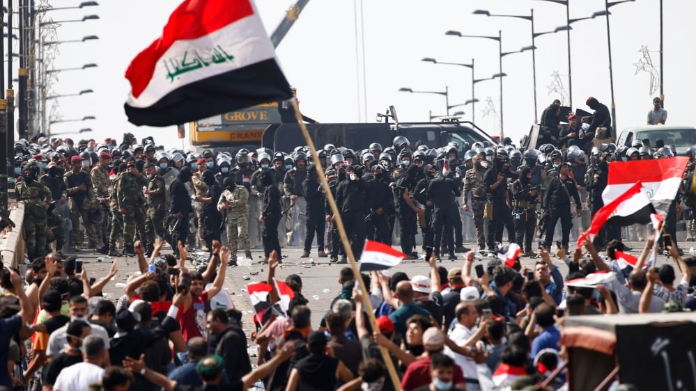 Anti government protests in Iraq. 2019-2020 - file photo