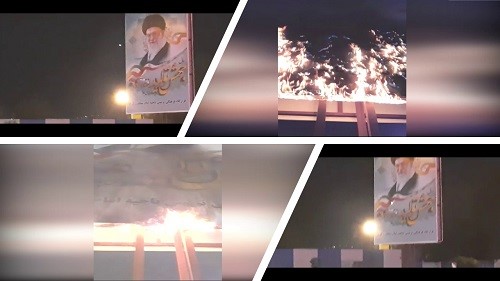 Karaj-–-Torching-Khamenei’s-banner2-–-May-1-2020 Karaj-–-Torching-Khamenei’s-banner2-–-May-1-2020