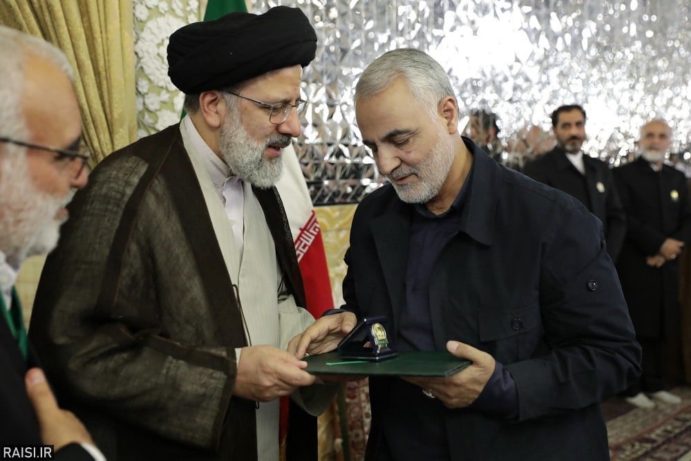 On-July-21-2018-while-still-caretaker-of-AQR-Ebrahim-Raisi-hosted-Soleimani-in-Mashhad-and-offered-him-the-highest-honorary-title-of-AQR.