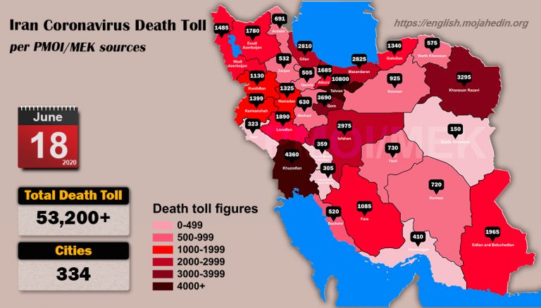Iran: Coronavirus Update, Over 53,200 Deaths, June 18, 2020, 6:00 PM CEST