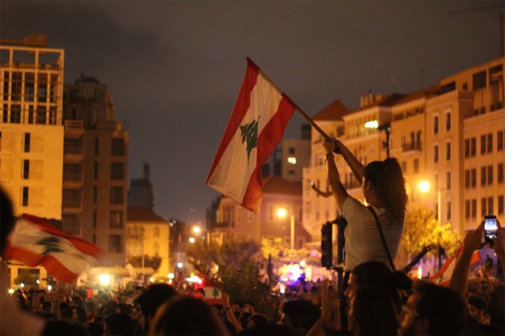 Protests-in-Beirut-the-capital-of-Lebanon Protests in Iraq, Lebanon and Syria: Major Blow to Iran Regime’s Strategic Depth
