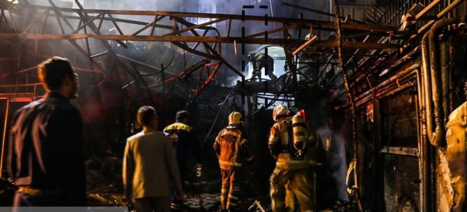 Fire-at-Sina-Clinic-in-Tehran Fire-at-Sina-Clinic-in-Tehran