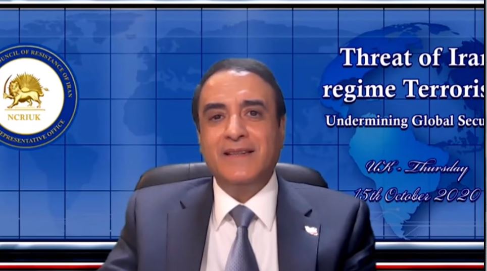 Hossein Abedini addresses the NCRI webinar