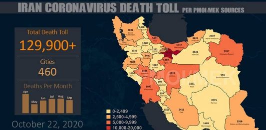 Iran's coronavirus update by MEK - October 22, 2020