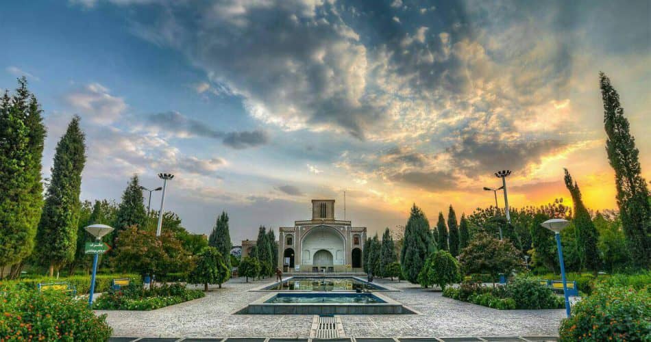 Naaji_Garden_Iran_18102020 Naaji Garden in Yazd, the capital of Yazd Province in Iran. Yazd it is currently the 15th largest city in Iran. The coronavirus in Yazd Province has reached 1,761
