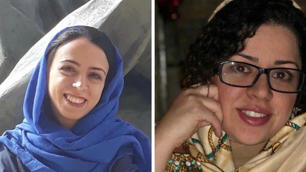 Najmeh-Vahedi-and-Hoda-Amid Najmeh Vahedi, left, and Hoda Amid, right, were sentenced to prison in Iran.