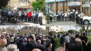 Pensioners in several Iranian cities hold protest rallies in front of the offices of the Social Security Organization