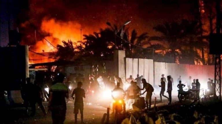 On Sunday Iraqi protesters stormed the Iranian regime’s Consulate in the southern Iraq after the regime’s proxies assassinated Jawad al-Wazni