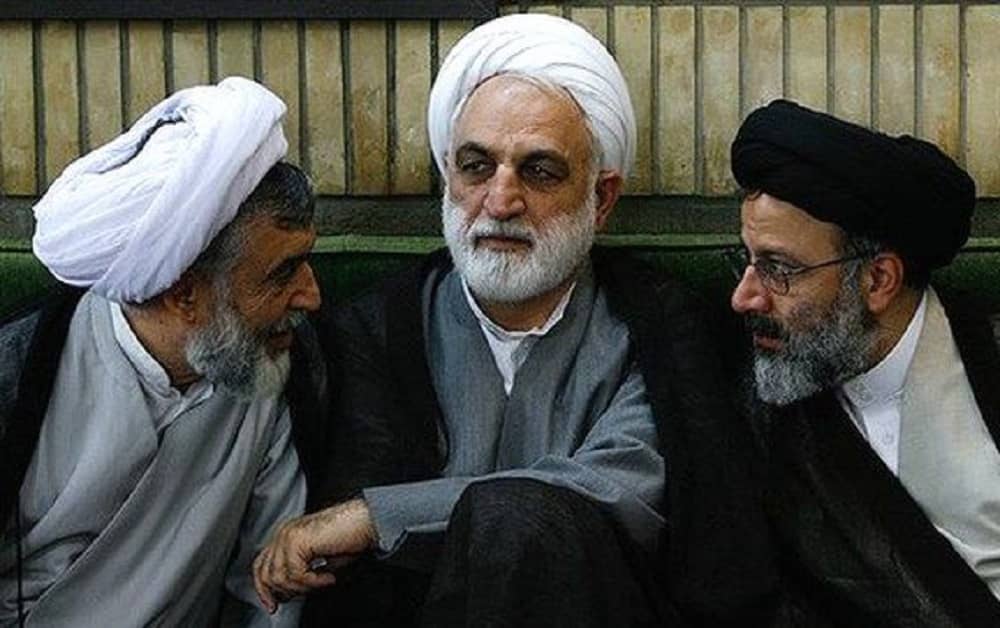 Perpetrators-of-the-1988-massacre-Ebrahim-Raisi-Right-Gholamhossein-Mohseni-Ejei-Center-and-Hossein-Ali-Naieri-Left