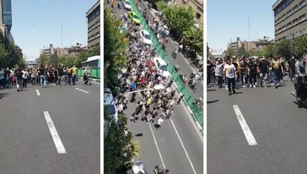 Protesters in Tehran call for regime change - July 2021