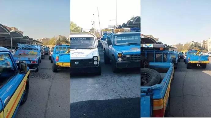 tow-truck-drivers-in-Tabriz-protest tow-truck-drivers-in-Tabriz-protest