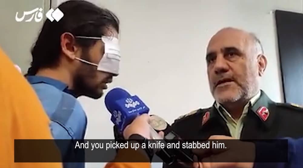 iran uprising protester forced confession 1 iran uprising protester forced confession 1