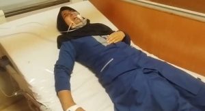 A Naseri School student poisoned in Harsin Kermanshah Province western Iran April 16 2023