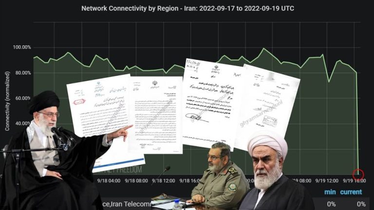 iran internet shutdown khamenei order