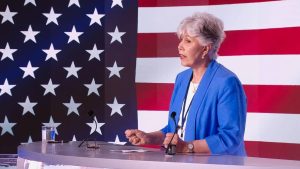 Former US White House Official Linda Chavez gave a speech in support of the Iranian people and their Organized Resistance (NCRI/PMOI) led by Mrs. Maryam Rajavi for a free, democratic, non-nuclear republic of Iran.