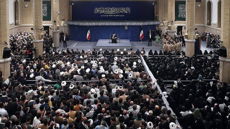 The Iranian regime's Supreme Leader addresses his followers, referred to by the regime as the people of Qom – January 8, 2024
