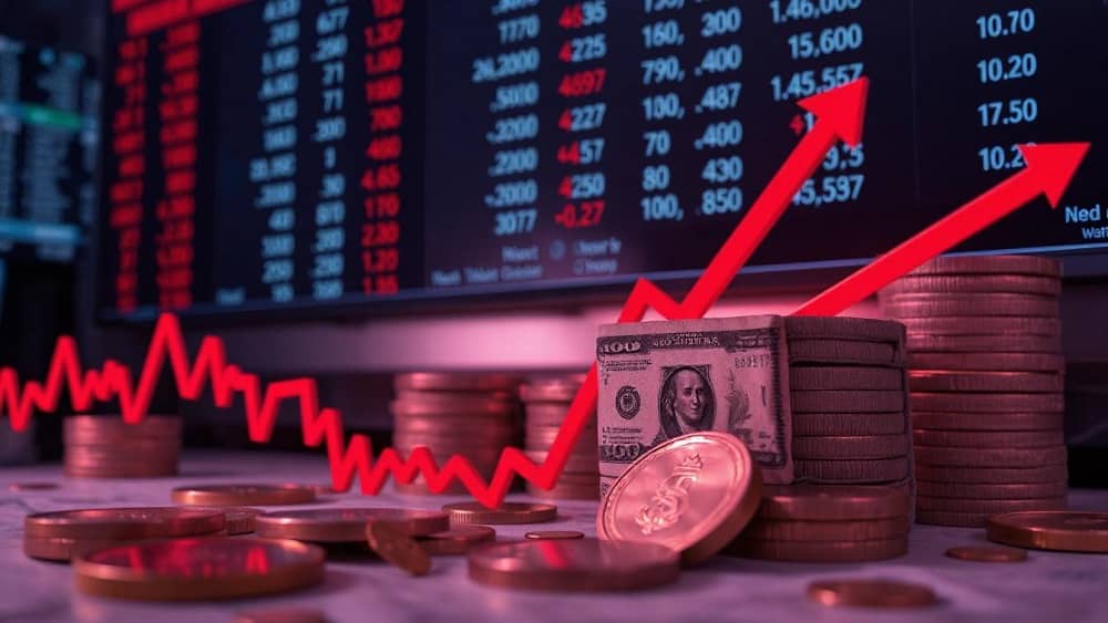 AI-generated image depicting an economy in free fall