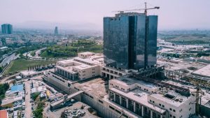 The Central Bank of Iran under construction