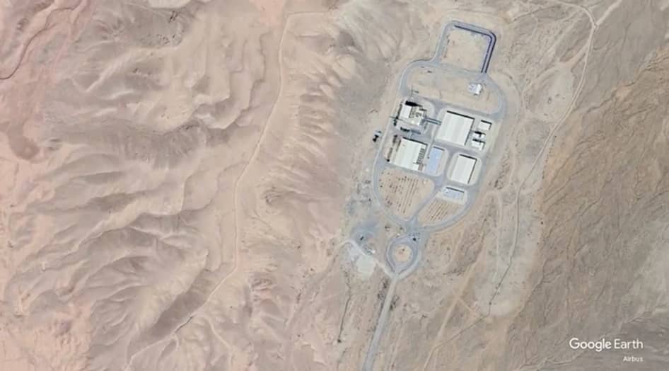Aerial photo of the first section of the site in 2024 (dimensions approximately 250 by 500 meters)