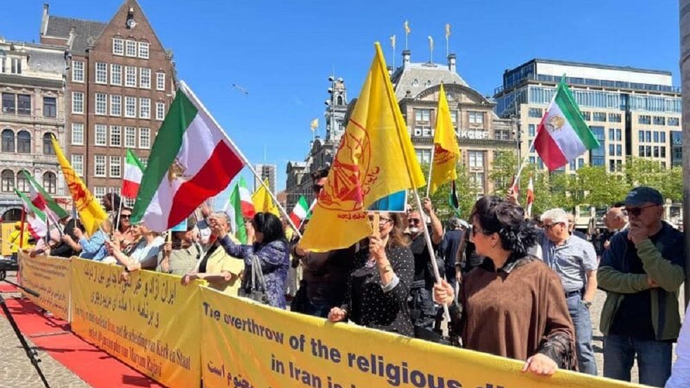 MEK Supporters in Amsterdam Condemn Iran’s Executions, Demand Freedom for Prisoners, and Back Maryam Rajavi