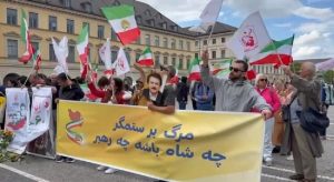Supporters of PMOI/MEK held a rally and exhibition in Munich on May 17, 2025, protesting Iran’s escalating human rights violations and death sentences for political prisoners.