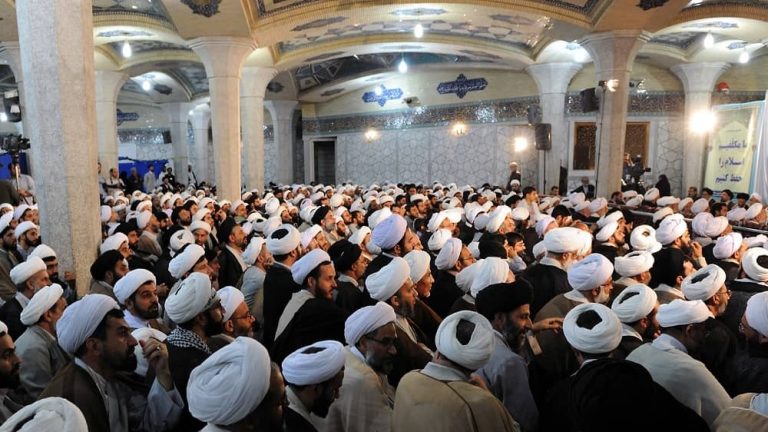 Iranian regime's Supreme Leader Ali Khamenei meets clerics and students of Qom Seminary — Oct 25, 2010
