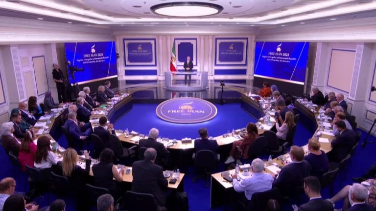 Former Romanian MP Dr. Ben-Oni Ardelean addresses an NCRI conference on May 31, 2025