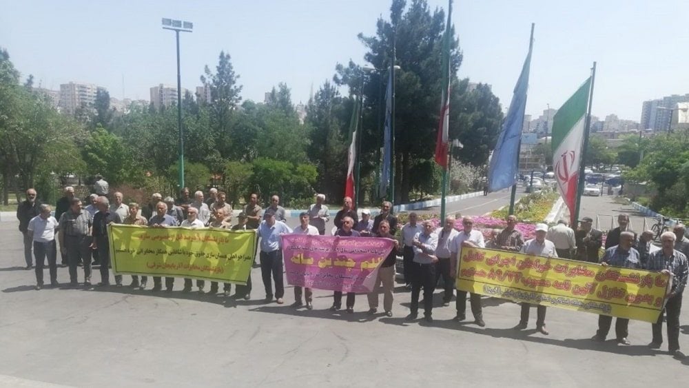 Retired telecom workers protest in Tabriz – Monday, June 9, 2025