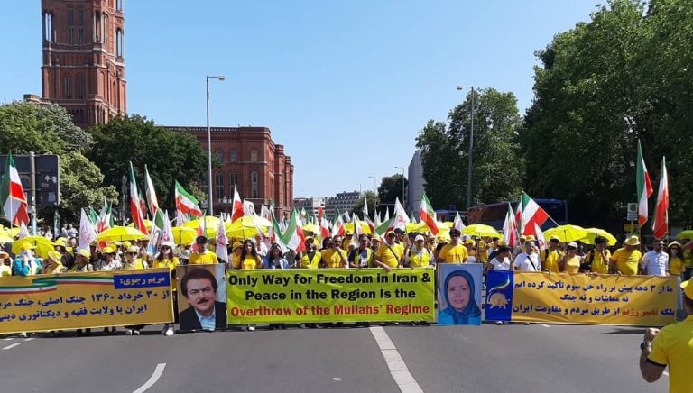 Thousands of supporters of the Iranian Resistance gathered in Berlin, Germany, on June 21, 2025