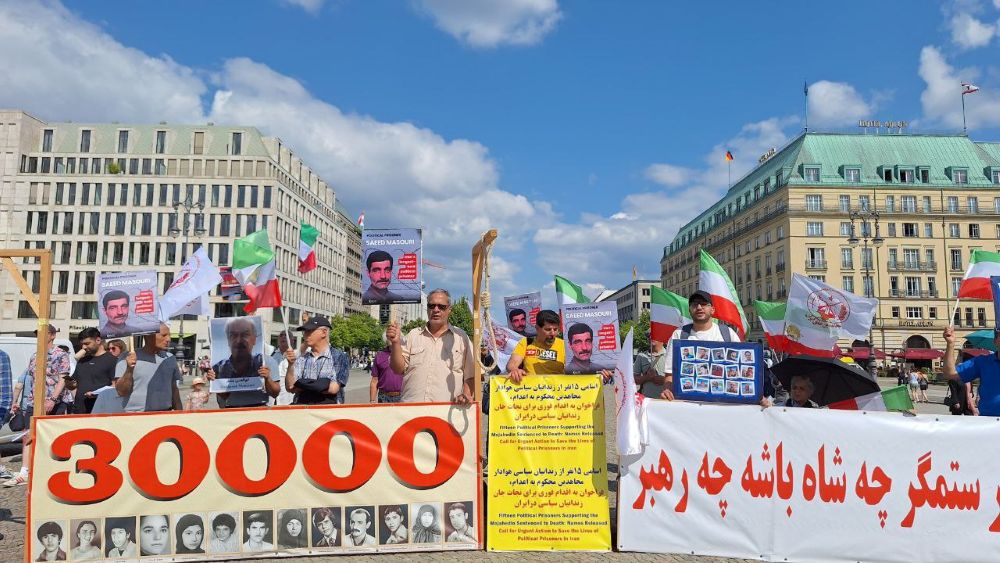 Berlin Rally Demands Action to Stop Executions of Iranian Political Prisoners