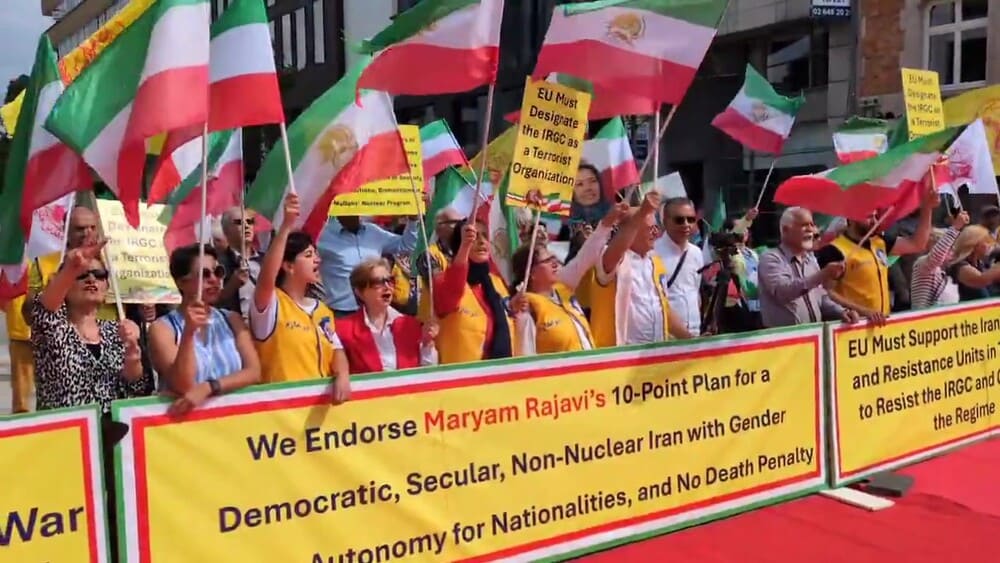 Iranian Resistance Rally in Brussels: Stop Executions in Iran, Support the NCRI’s Third Option”
